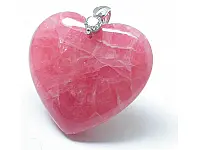 Rhodochrosite Pendant in Heart Shape Rhodochrosite Pendant in Heart Shape