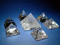 Clear Quartz Crystal Pyramids Set 3 Clear Quartz Crystal Pyramids Set 3