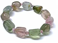 Tourmaline Multi Color Rock Bracelet Tourmaline Multi Color Rock Bracelet