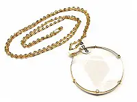 Clear Quartz Star of David Pendant with Chain Clear Quartz Star of David Pendant with Chain