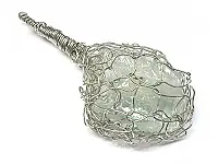 AquaMarine Cluster in Silver Pendant AquaMarine Cluster in Silver Pendant