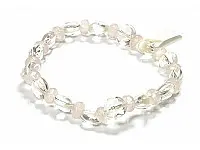 Clear Quartz Bracelet with Rose Quartz Clear Quartz Bracelet with Rose Quartz