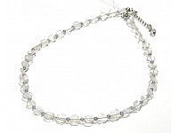 Moon stone Necklace with Amethyst Moon stone Necklace with Amethyst