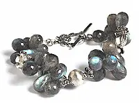 Labradorite Silver Bracelet Labradorite Silver Bracelet