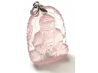Rose Quartz Buddha Pendant Rose Quartz Buddha Pendant