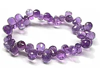 Amethyst Supreme Faceted Raindrop Bracelet Amethyst Supreme Faceted Raindrop Bracelet