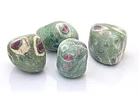 Ruby Fuchsite, Ruby Zoisite Pebbles Ruby Fuchsite, Ruby Zoisite Pebbles