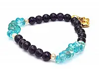 Amethyst Apatite and Pearl Beads stretch Bracelet Amethyst Apatite and Pearl Beads stretch Bracelet