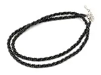 AAA 1.5mm Sparkle Black Faceted Spinel Necklace AAA 1.5mm Sparkle Black Faceted Spinel Necklace