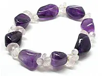 Amethyst and Rose Quartz Bracelet Amethyst and Rose Quartz Bracelet