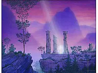 Ancient Abode NoteCard By Gilbert Williams Ancient Abode NoteCard By Gilbert Williams