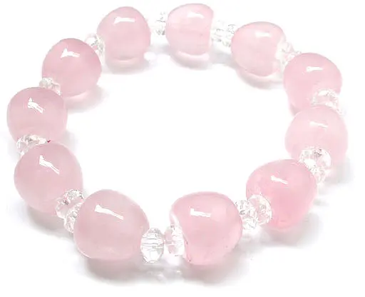 Rose Quartz with Clear Quartz Bracelet