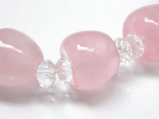 Rose Quartz with Clear Quartz Bracelet