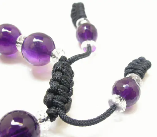 Amethyst Clear Quartz Beads Bracelet
