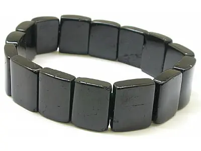Black Tourmaline Lamel Bracelet