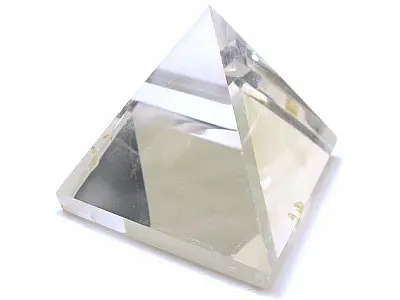清透白水晶金字塔