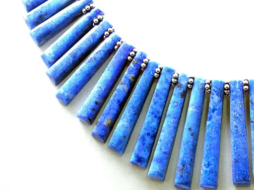 Lapis and Silver Pharaoh Necklace