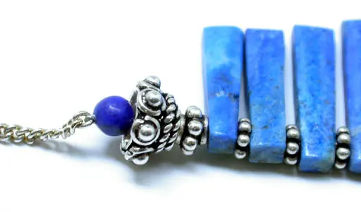 Lapis and Silver Pharaoh Necklace