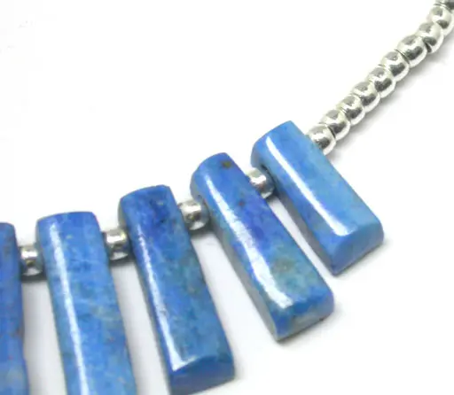 Lapis and Silver Pharaoh Necklace