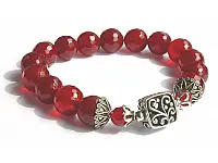 Agate and Silver Bracelet