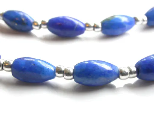 Lapis and Silver Nefertiti Necklace