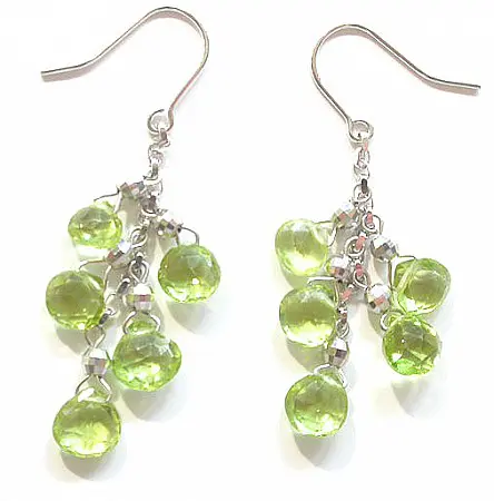 Peridot and 18K Gold Earrings