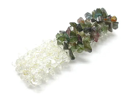 Tourmaline and Clear Quartz Band Bracelet