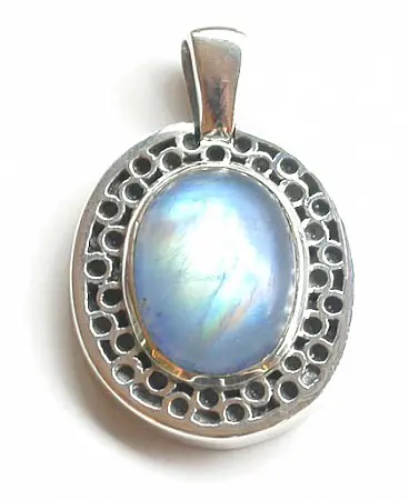 Labradorite in Silver Pendant