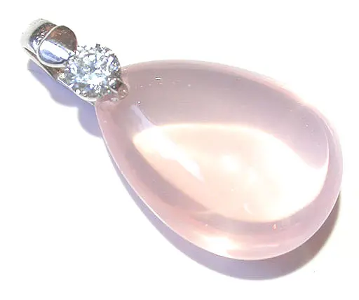 Rose Quartz Teardrop Pendant