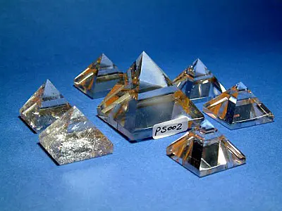 Clear Quartz Crystal Pyramids Set 1