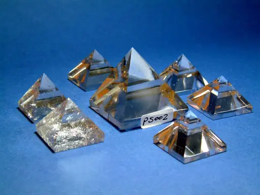 Clear Quartz Crystal Pyramids Set 1