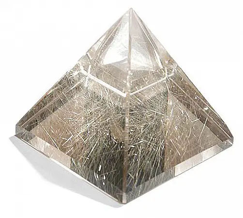 Rutilated Quartz Pyramid