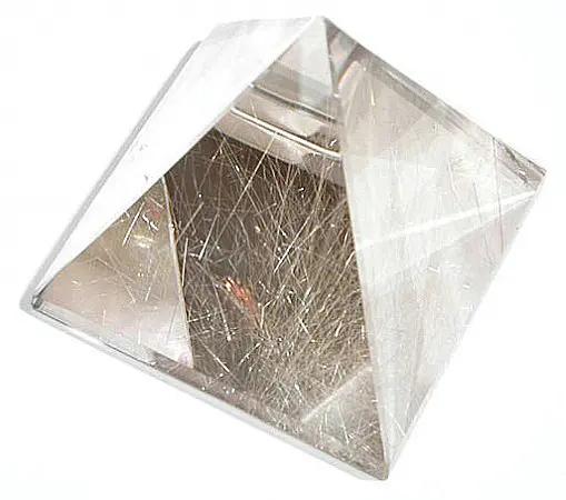 Rutilated Quartz Pyramid