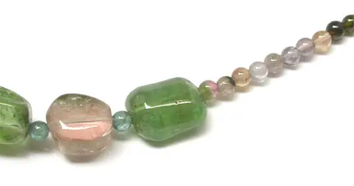 Tourmaline Multi Color Rock Necklace