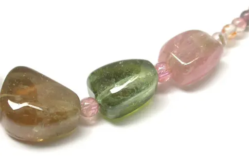 Tourmaline Multi Color Rock Necklace