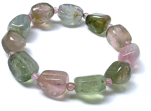 Tourmaline Multi Color Rock Bracelet