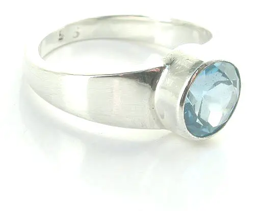 海水藍寶戒指