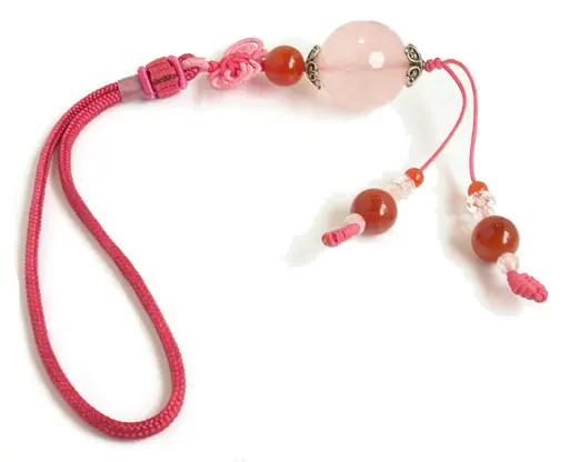 Rose Quartz and Agate Hanger