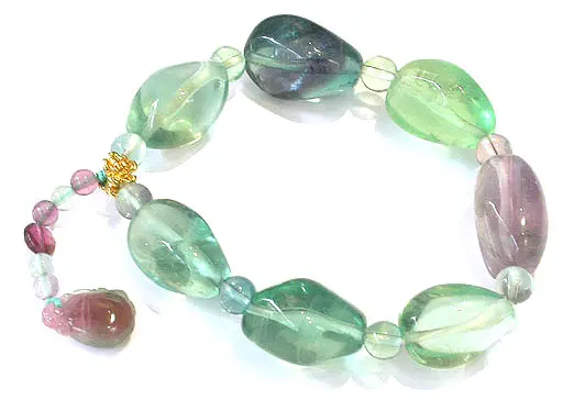 Fluorite Tourmaline Bracelet