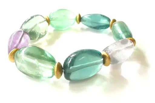 Fluorite with Gold Bracelet