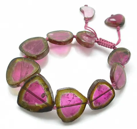 Tourmaline Multi Color Plateaux Bracelet