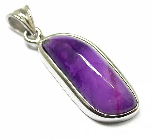 Sugilite Pendant in Silver