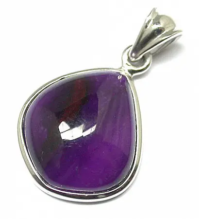 Sugilite Pendant in Silver