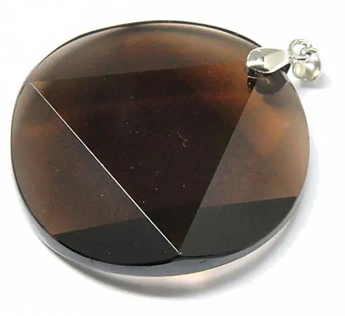 Smoky Quartz Star of David Pendant