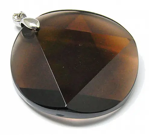 Smoky Quartz Star of David Pendant