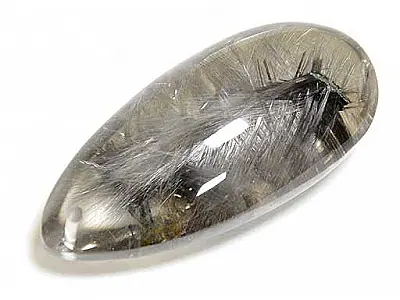 頂級清透長水滴型銀鈦墜子