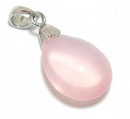 Rose Quartz Teardrop Pendant