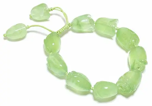 Prehnite in Silver Bracelet