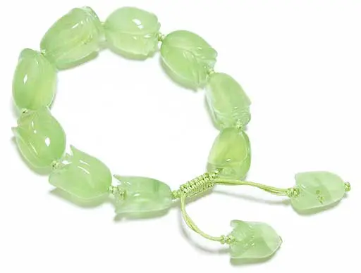 Prehnite in Silver Bracelet