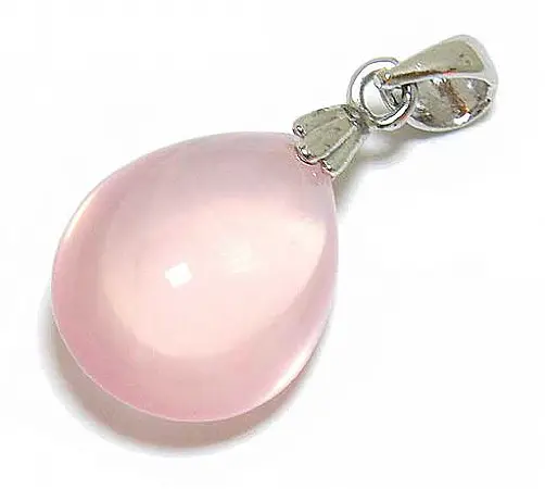 Rose Quartz Teardrop Pendant